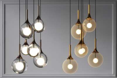 现代吊灯3D模型下载